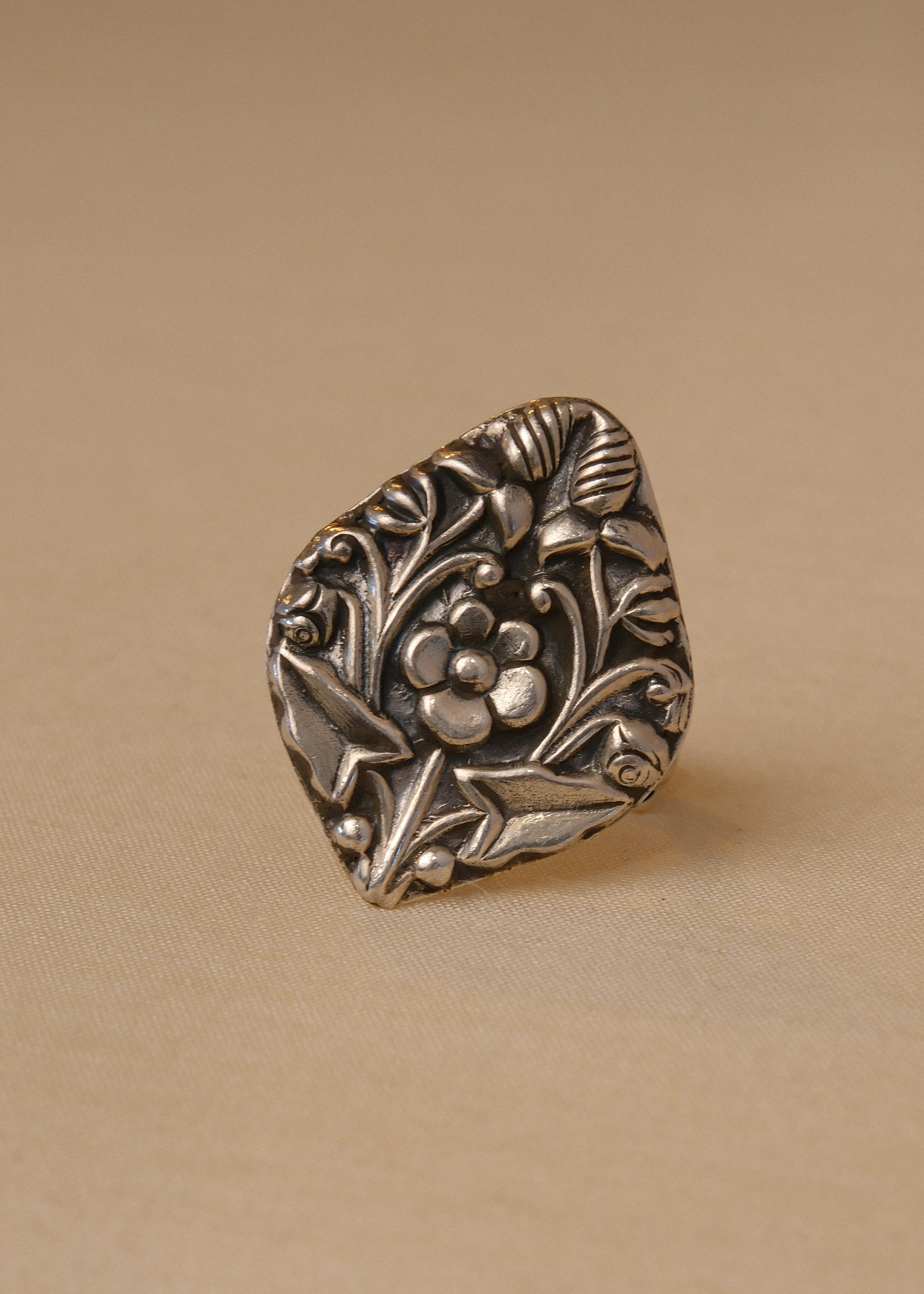 Aranya Ring - handcrafted 925 sterling silver nature motif ring by The Loving Good