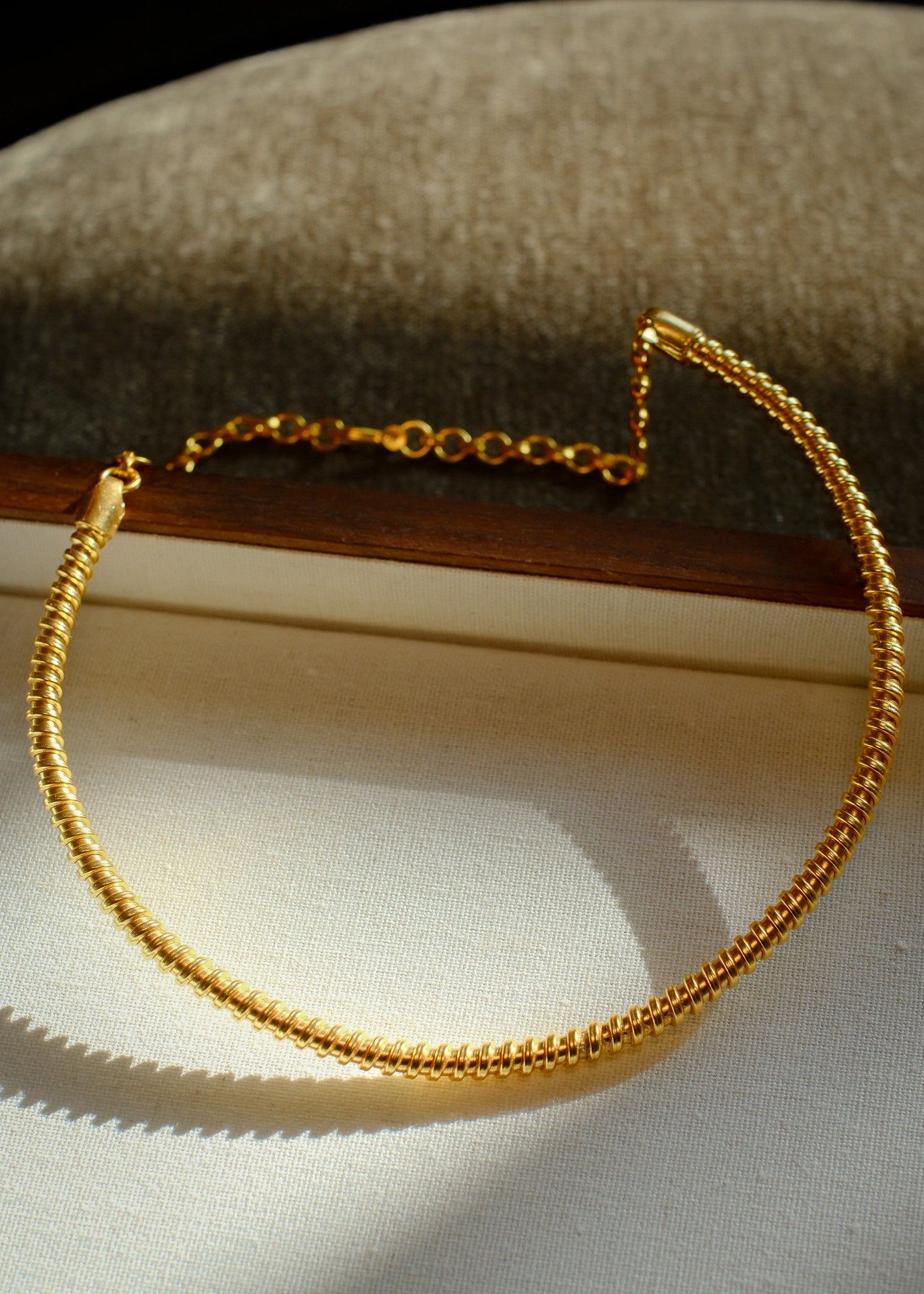 Laya Collar - gold plated 925 sterling silver collar necklace by The Loving Good