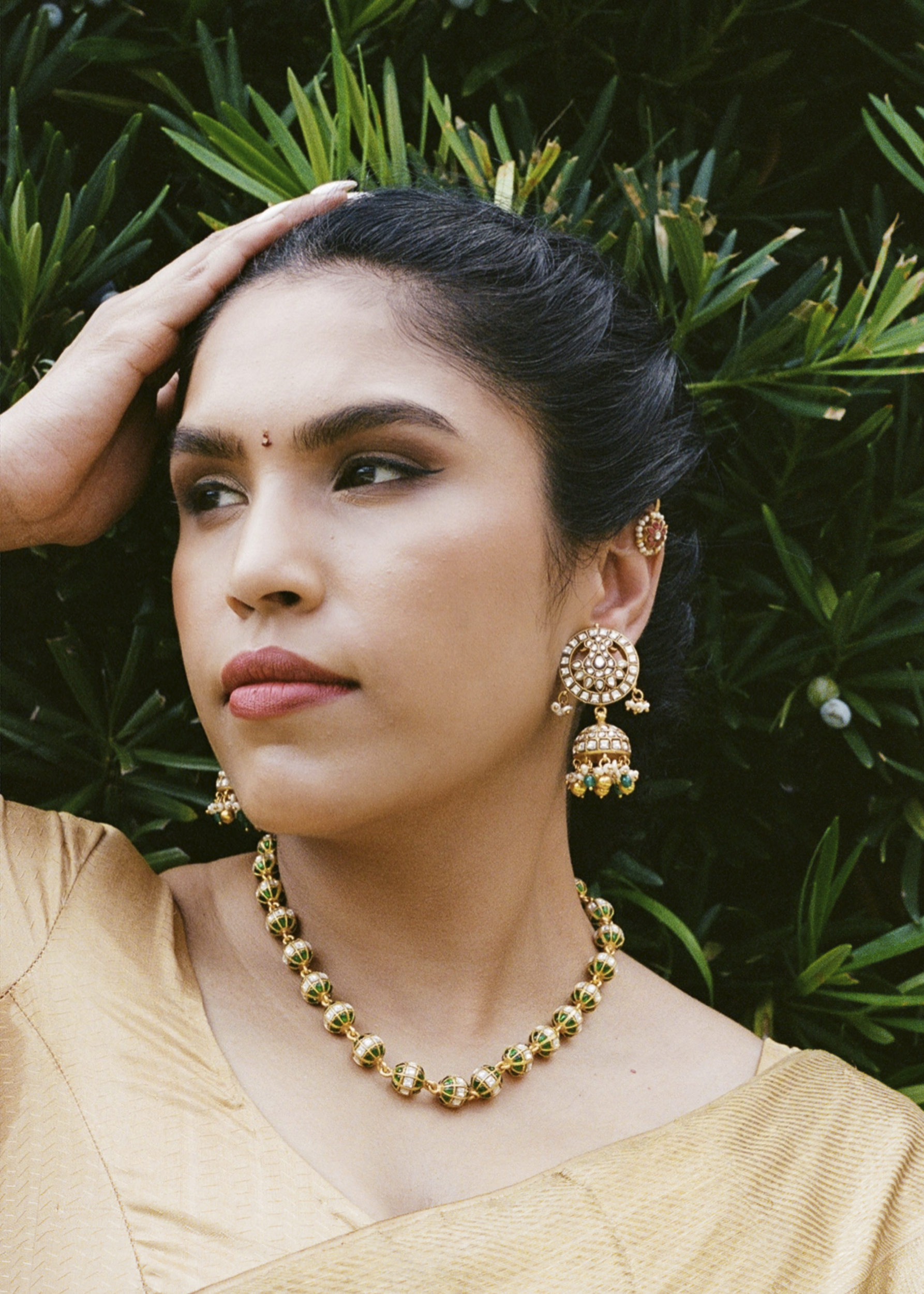 Kumuda Necklaces - gold plated 925 sterling silver lotus necklace from Kanaka Collection - view 7 by The Loving Good