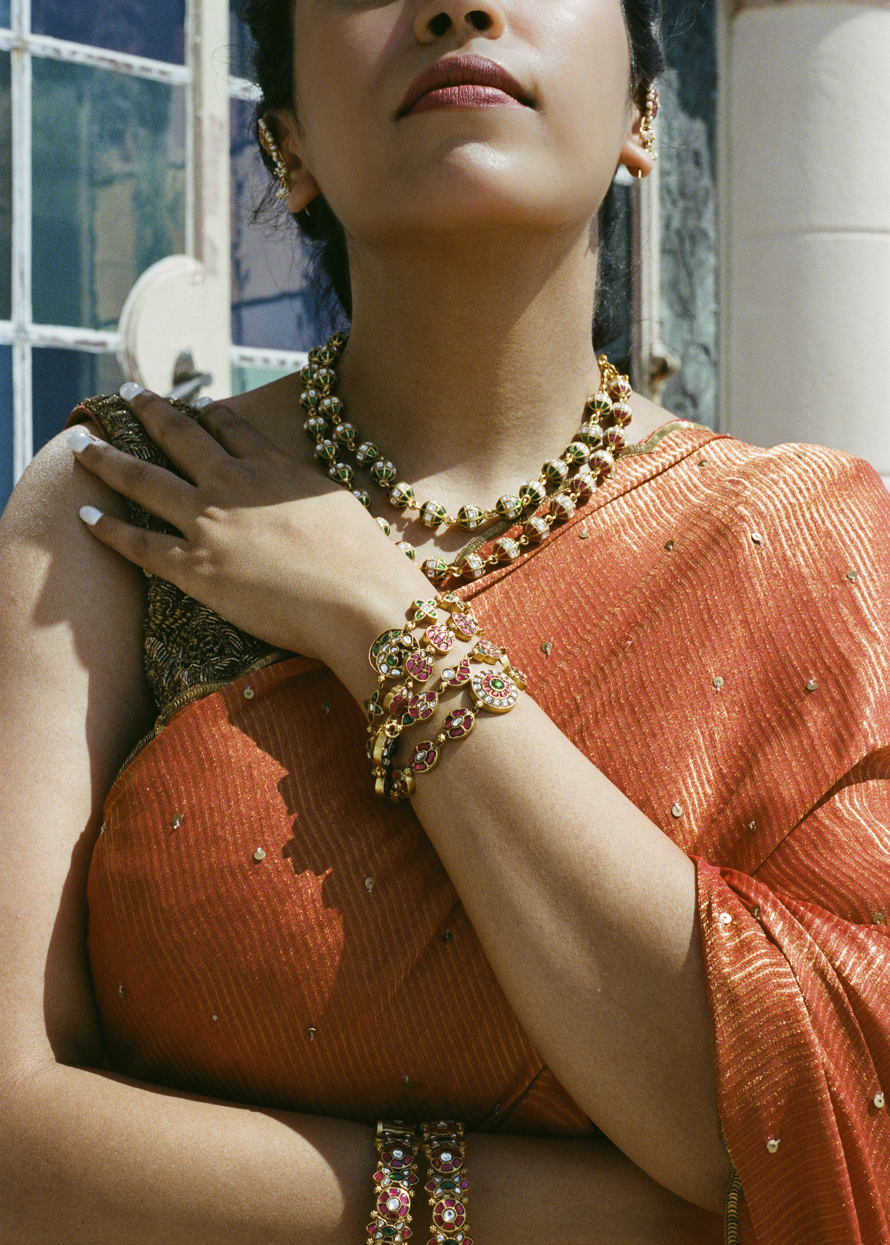 Kumuda Necklaces - gold plated 925 sterling silver lotus necklace from Kanaka Collection - view 8 by The Loving Good