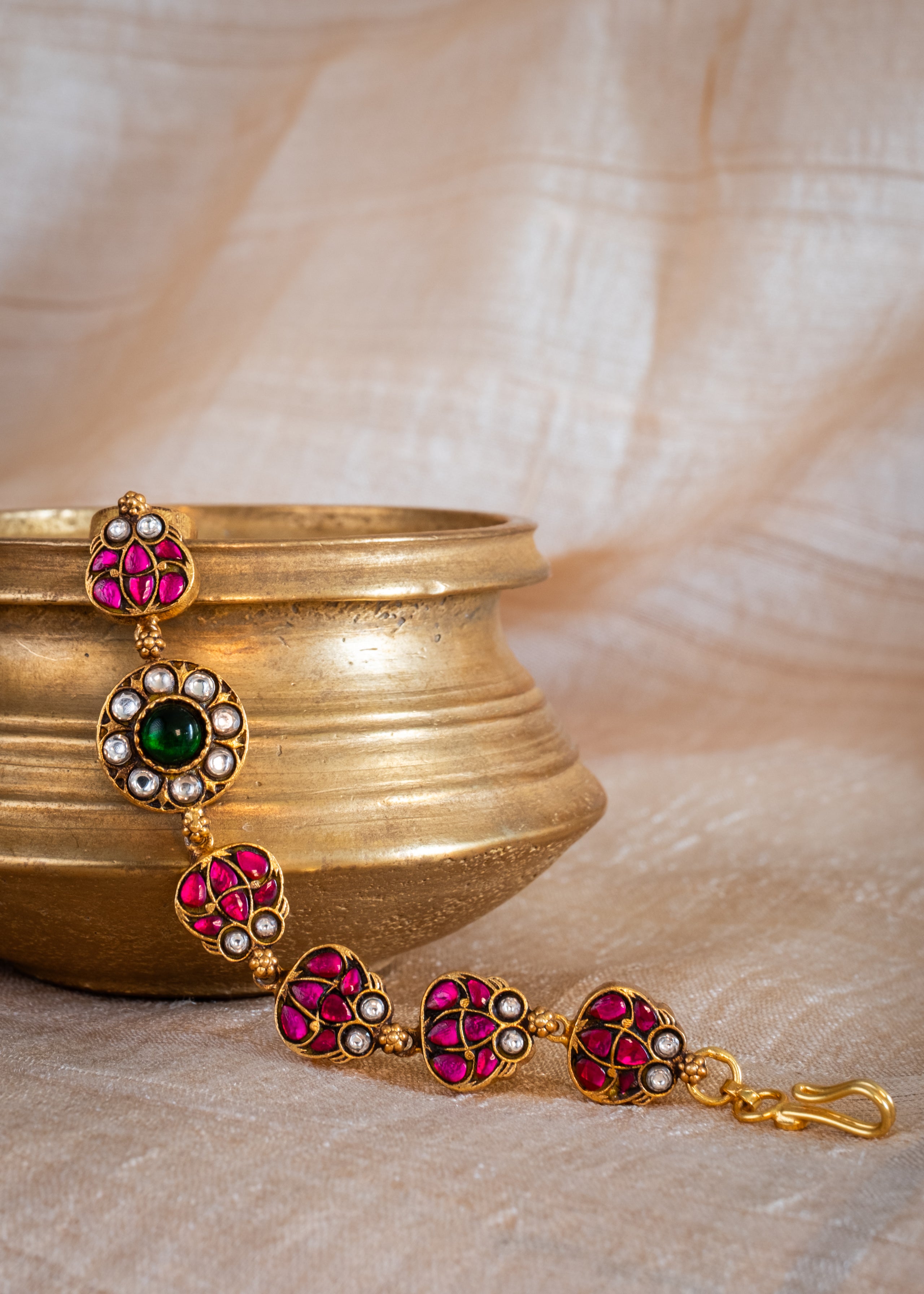 Vina Bracelet - gold plated 925 sterling silver lotus bracelet by The Loving Good