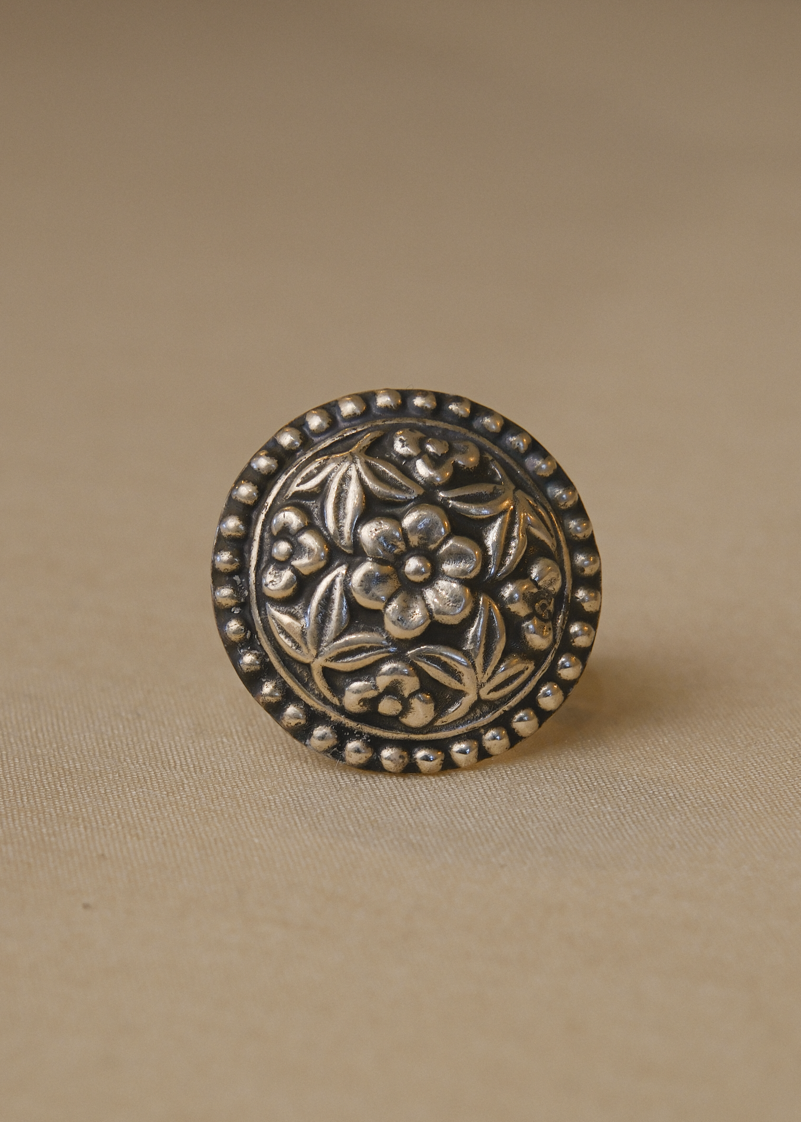 Vatika Ring - handcrafted 925 sterling silver garden motif ring by The Loving Good