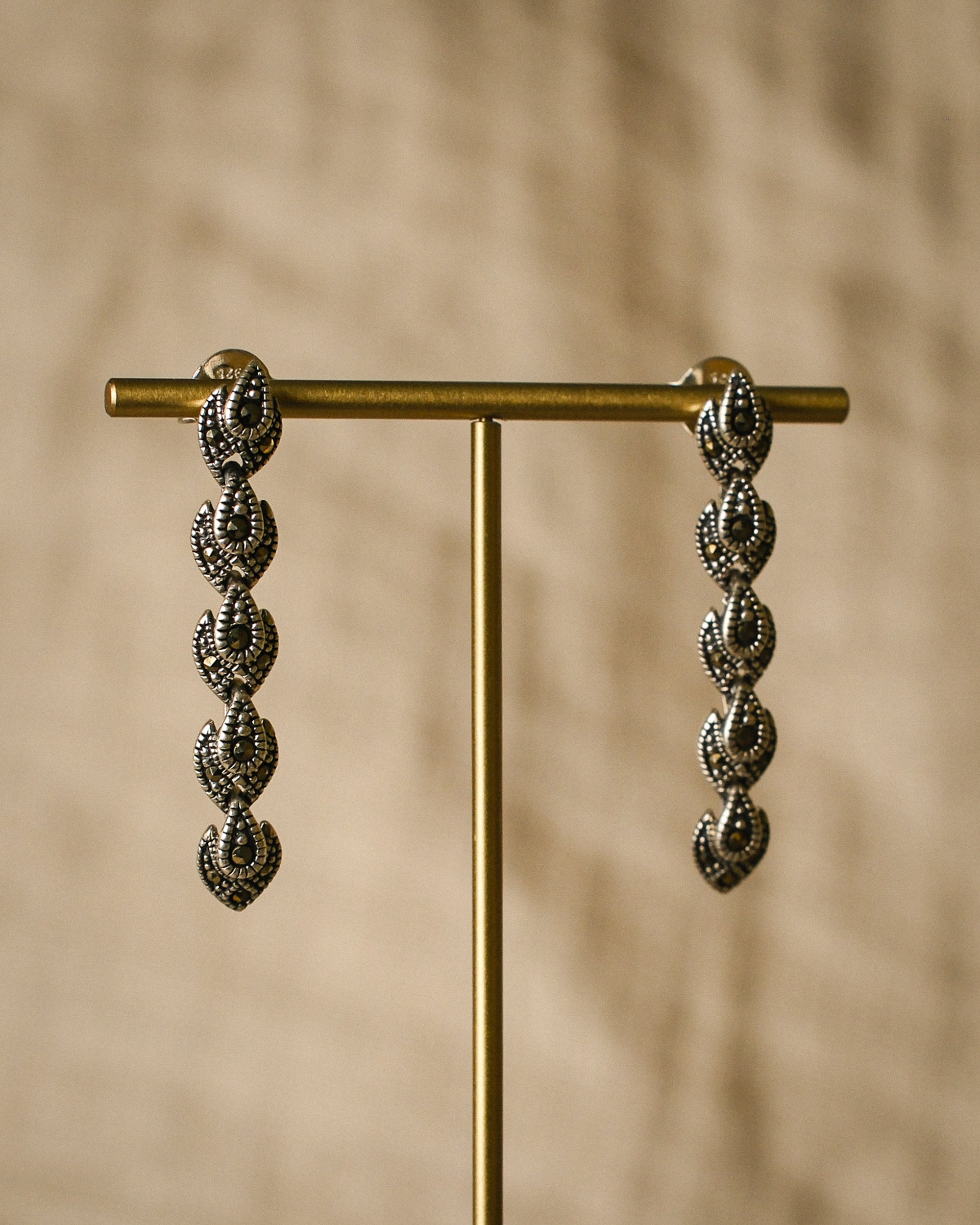 Linked Teardrop Earrings