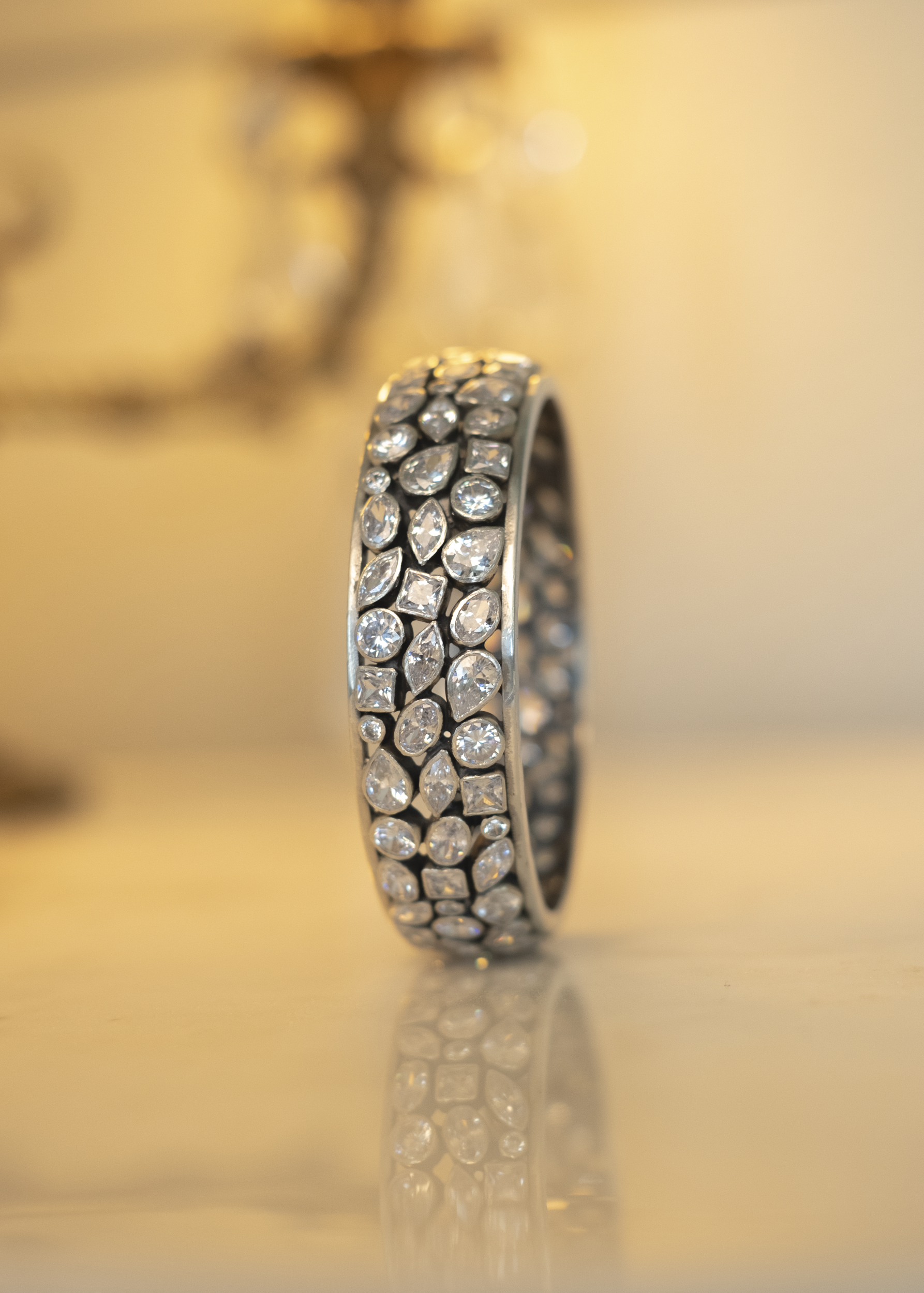 Aranya White Bangle